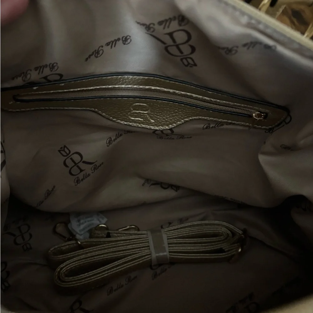 Bella Rose Closet Elegant Gold Satchel 3 Piece - Picture 12 of 16